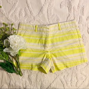 Gap Midi Stretch Neon Yellow Shorts